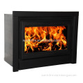 Big power Indoor insert built wood long burning fireplace with fans